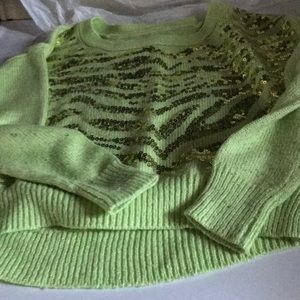 Justice Lime Green Sweater
